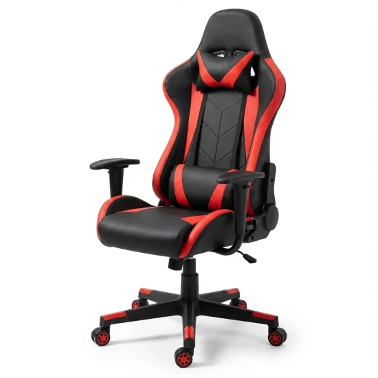 Fotoliu de gaming Fabrik Home Game, Black / Red