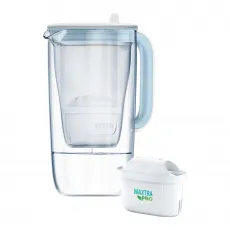 Cana filtranta 2,5 l Brita Glass Jug One, Albastru