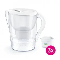Cana filtranta 3,5 l Brita Marella XL cu 3 cartușe, Alb