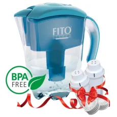 Cana filtranta 2,8 l Fito Filter FF Gold cu 2 cartușe, Albastru deschis