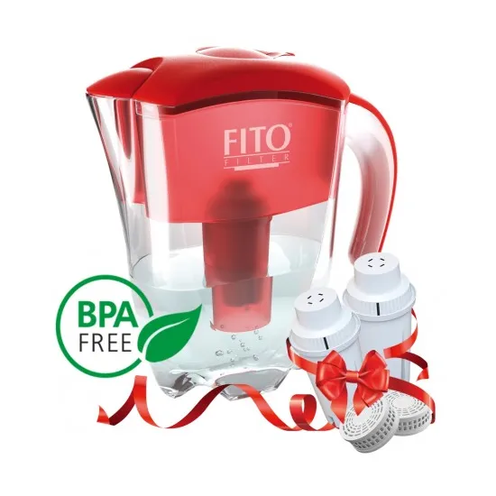 Cana filtranta 2,8 l Fito Filter FF Gold cu 2 cartușe, Roșu