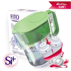 Cana filtranta 3 l Fito Filter FF Perla Si+ cu 2 cartușe, Verde