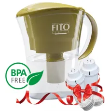 Cana filtranta 3,6 l Fito Filter FF Platinum cu 2 cartușe, Olive