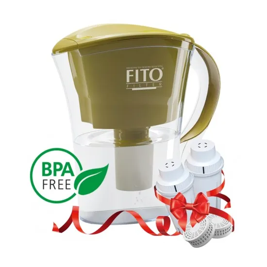 Cana filtranta 3,6 l Fito Filter FF Platinum cu 2 cartușe, Olive