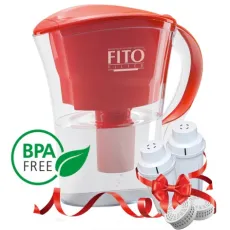 Cana filtranta 3,6 l Fito Filter FF Platinum cu 2 cartușe, Roșu