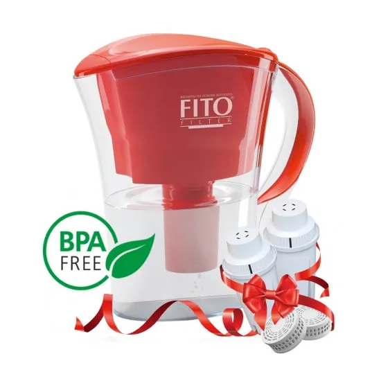 Cana filtranta 3,6 l Fito Filter FF Platinum cu 2 cartușe, Roșu