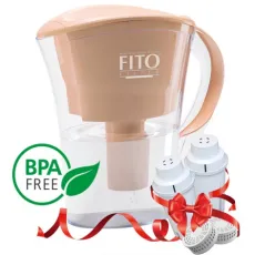 Cana filtranta 3,6 l Fito Filter FF Platinum cu 2 cartușe, Roz
