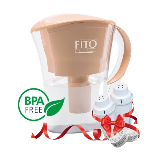 Cana filtranta 3,6 l Fito Filter FF Platinum cu 2 cartușe, Roz
