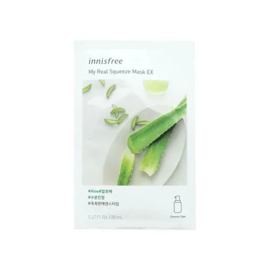 Innisfree My real squeeze Aloe mask - Mască cu extract de aloe