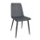 Стул Decoprim DC-90P, N21 Catifea Dark Grey/Black Legs