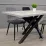 Стул Decoprim DC-90P, N21 Catifea Dark Grey/Black Legs
