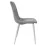 Scaun Decoprim DC-90P, N20 Catifea Dark Grey/White Legs