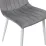 Scaun Decoprim DC-90P, N20 Catifea Dark Grey/White Legs
