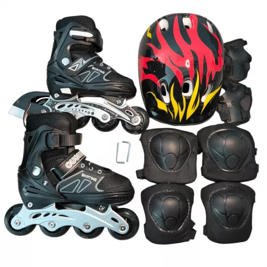 Роликовые коньки Intex 9087 M Black (35-38)