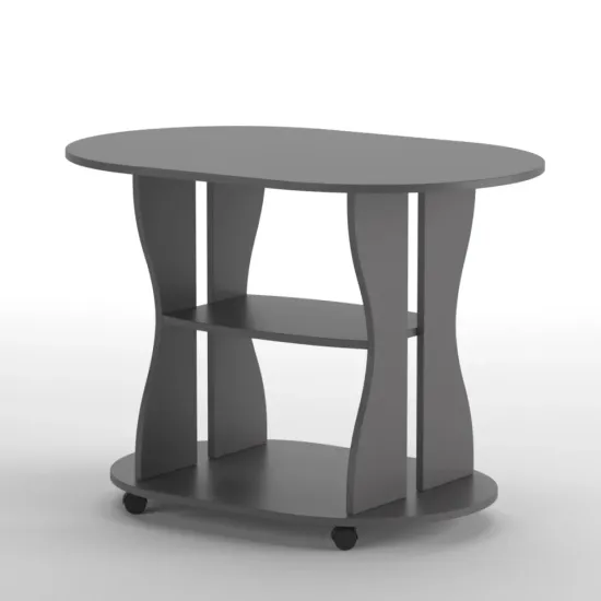Măsuţă cafea ML-Mobila ML-9, 90x60 cm, Antracit