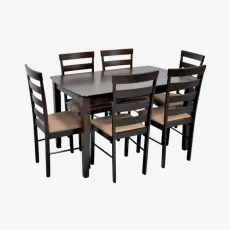 Набор мебели Eva HV-27V Chocolate + 6 GLORIA Chocolate/Ekea12 Dark Brown