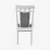Set de mobilă Eva HV-33V White + 12 DEPPA R White/NV-10WP Grey