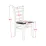 Set de mobilă Eva HV-33V White + 12 COCO White/NV-10WP Grey