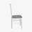 Set de mobilă Eva HV-33V White + 6 Gloria White/NV-10WP Grey