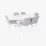 Set de mobilă Eva HV-33V White + 6 YTC-055Wh UF885-13 Light grey