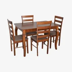 Набор мебели Eva HV-29V Burnish oak + 4 GLORIA Burnish/Ekea12 Dark Brown