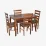 Набор мебели Eva HV-29V Burnish oak + 4 GLORIA Burnish/Ekea12 Dark Brown