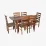 Набор мебели Eva HV-29V Burnish oak + 6 GLORIA Burnish/Ekea12 Dark Brown