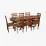 Set de sufragerie Eva HV-31N Burnish oak + 8 GLORIA Burnish oak/Ekea12 Dark Brown