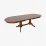 Set de sufragerie Eva HV-33V Burnish oak + 6 GLORIA Burnish oak/Ekea12 Dark Brown