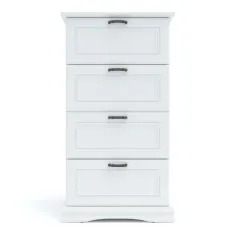 Comodă Yasen Sardinia 4s, 65.5x46.6x120 cm, Nimphea Alb/Alb mat