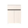 Тумба Yasen Лондон KOM2D1S, 70x38x94 см, кашемир/антрацит