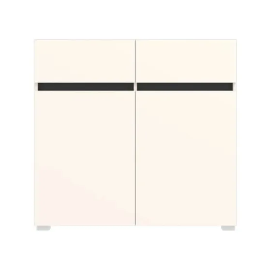 Тумба Yasen Лондон KOM2D2S, 100x37x95 см, кашемир/антрацит
