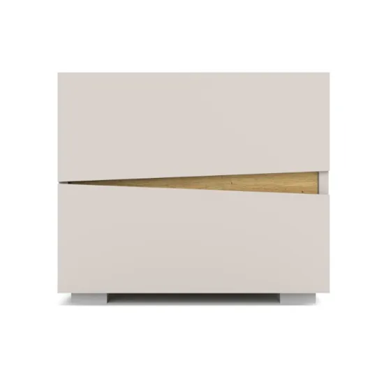 Noptieră Yasen Leo 2s (45 cm) dreapta/stinga, Casmir/Stejar Artizan