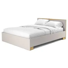 Кровать Yasen Лео 1600, 160 х 200 см, кашемир/дуб артизан