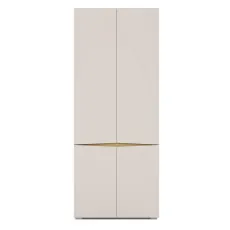 Dulap Yasen Leo 4D polite, 80x198x51,5 cm, Casmir/Stejar Artizan