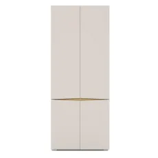 Шкаф Yasen Лео 4д, 80x51,5x198 см, кашемир/дуб артизан