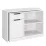 Comodă Kompanit Комод-стол 2 new, 106x41,2x71 см, Alb РЕ