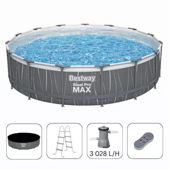 Бассейн каркасный Bestway Steel Pro MAX 561GD, 457x107 см, 14970 Л