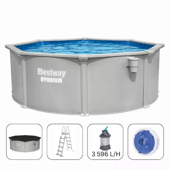 Бассейн каркасный Bestway Hydrium 56574, 366x122 см, 10990 Л