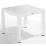 Стол садовый Mobiland Rattan, 90x90 см, Белый