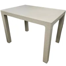 Стол садовый Mobiland Rattan, 70x100 см 70x100 см, Capuccino