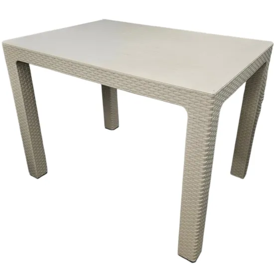 Стол садовый Mobiland Rattan, 70x100 см 70x100 см, Capuccino