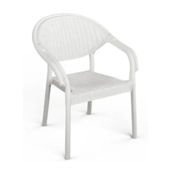 Scaun Mobiland Bamboo, Alb