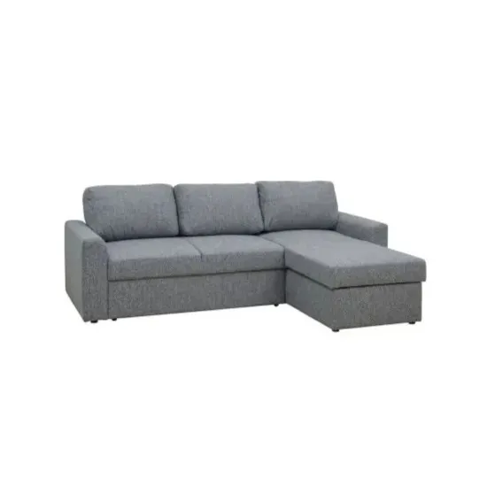 Canapea de colț Embawood Scandic, 226x71x165 cm, Soro 23 Cenușiu