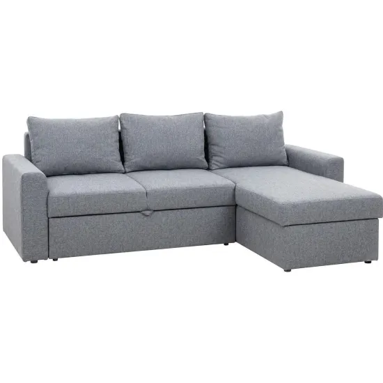 Canapea de colț Embawood Scandic, 228x72x168 cm, Portland 90 Gri