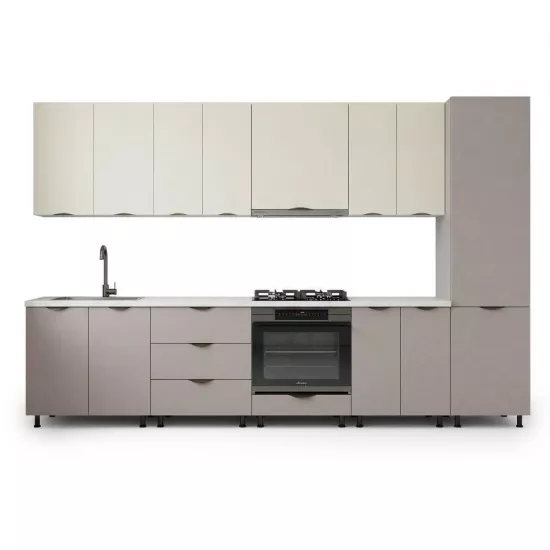 Модульная кухня Ambianta Gloria Uno 3.2 м, Crem/Cappuccino
