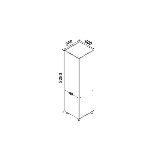 Modul inalt Ambianta Gloria MM2 600, Cappuccino