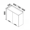 Modul superior Ambianta Gloria MS5 600, Crem