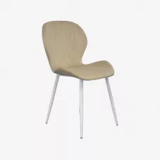 Scaun Evelin YTC-064Wh/White, UF910-01 Light beige