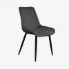 Стул Eva YTC-055B, BLU-14 Dark grey/Black